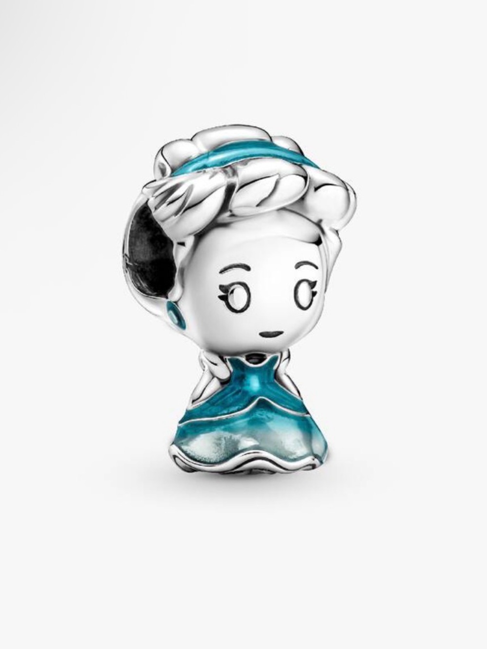 Pandora Silver Petite Blue Enamel Princess Charm